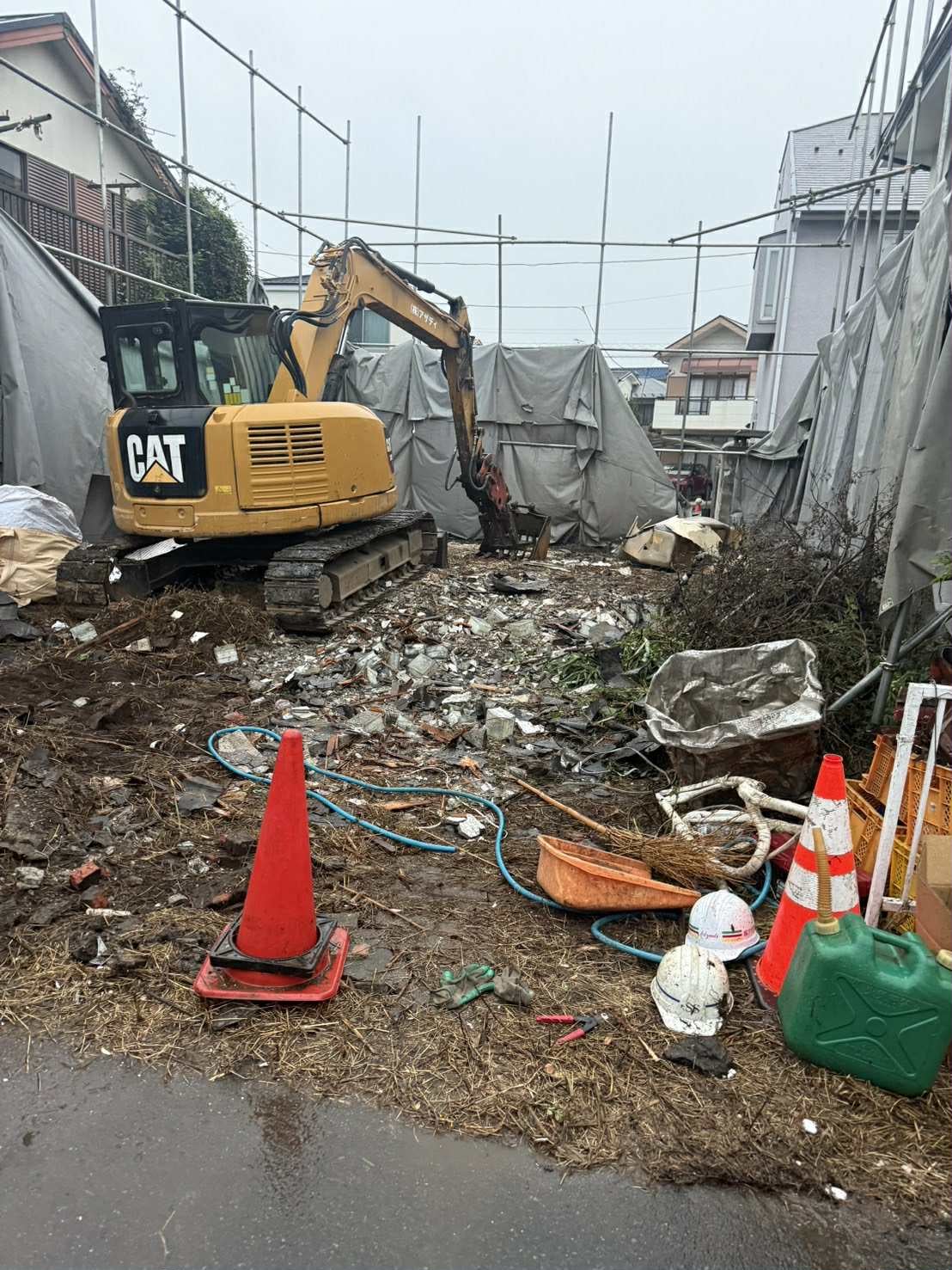2026/09/30の解体状況：基礎撤去