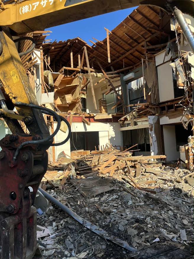 2026/02/06の解体状況：上屋重機解体