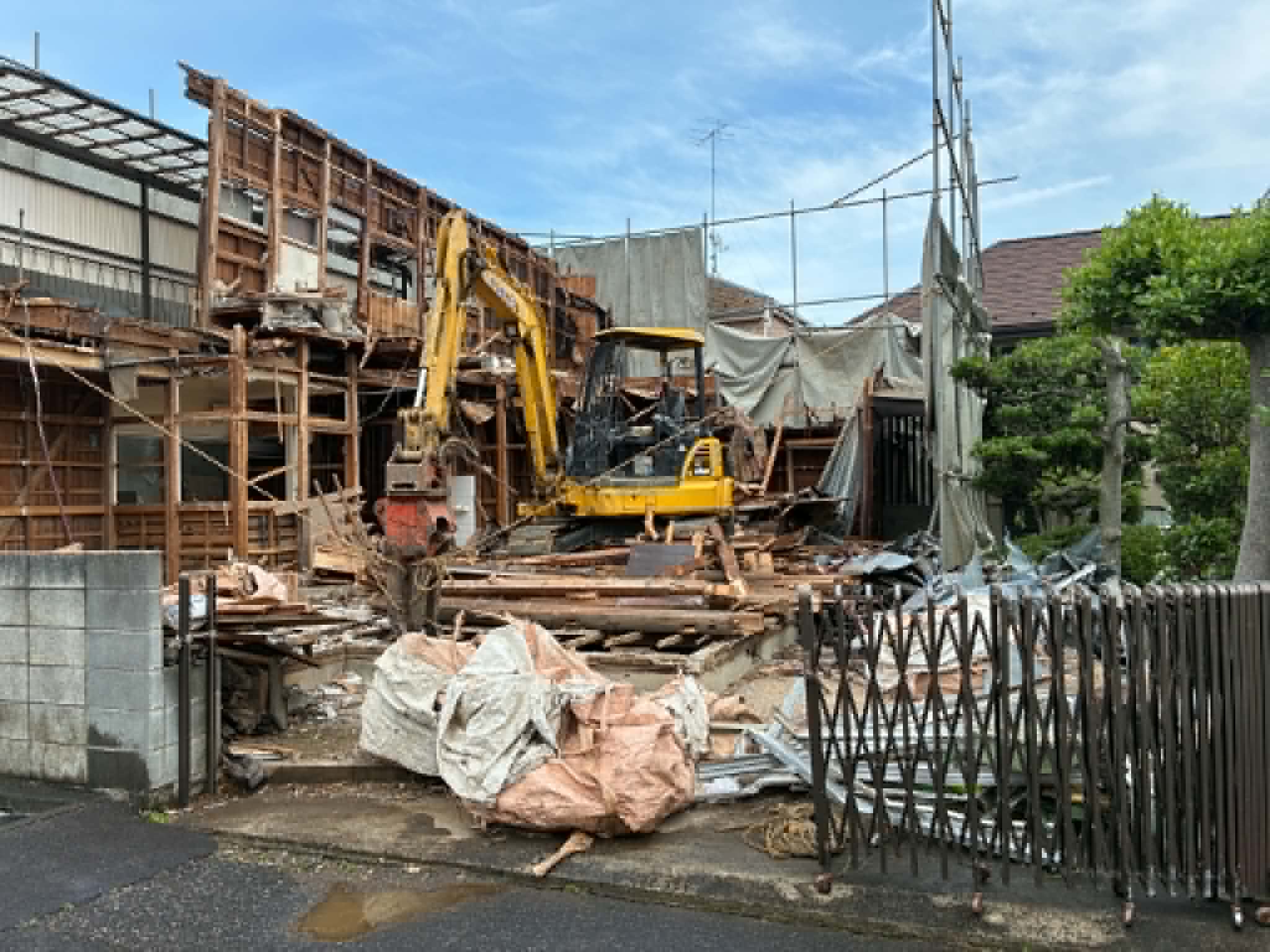 2026/07/06の解体状況：上屋重機解体