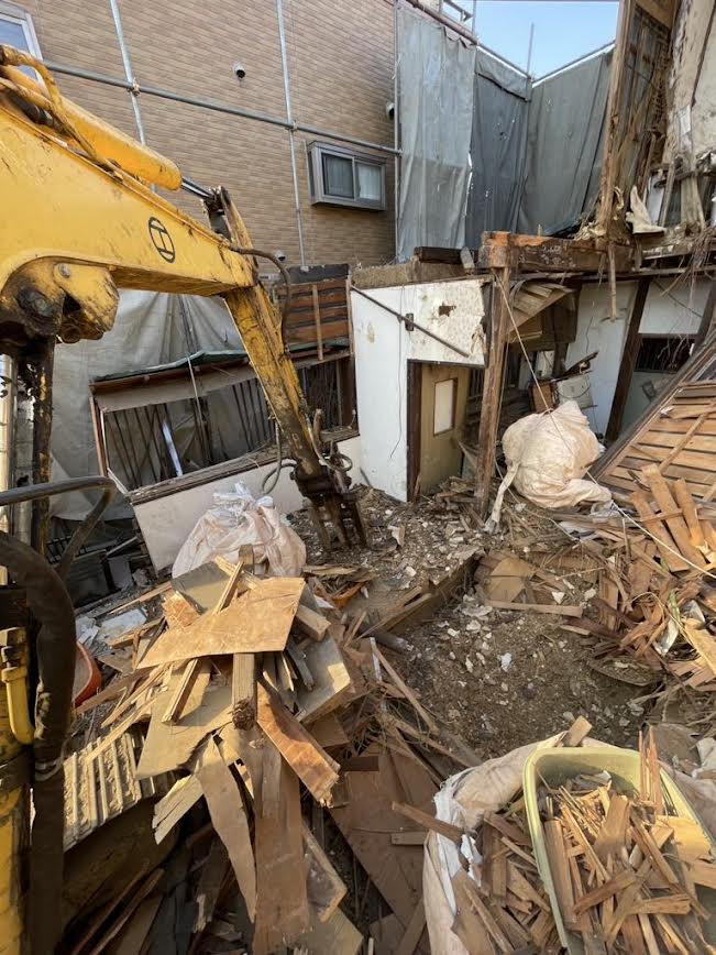 2025/04/02の解体状況：分別状況