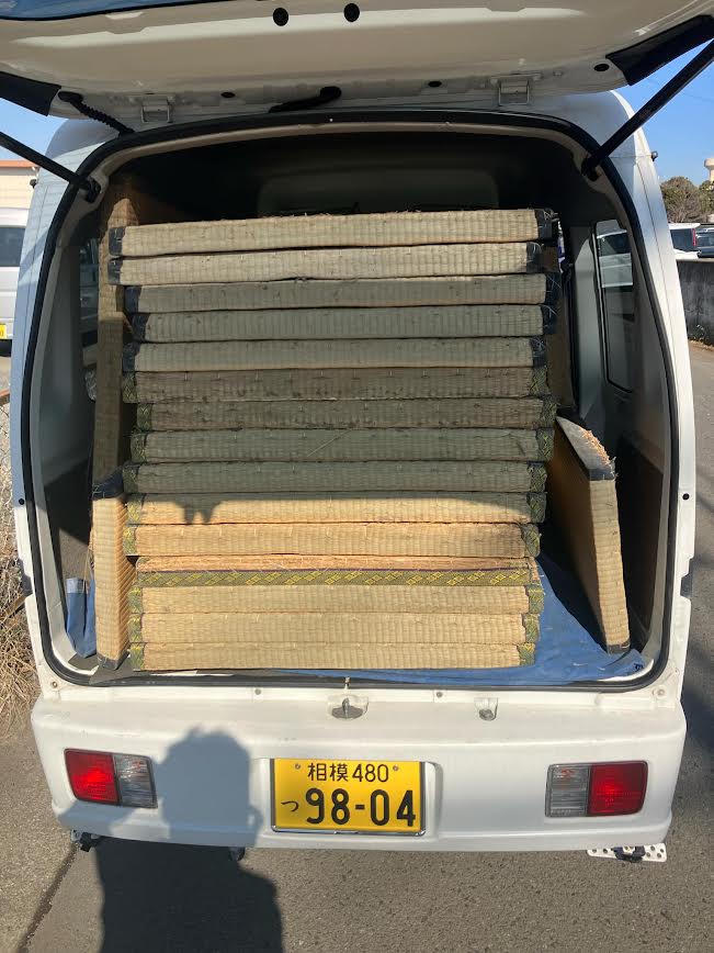 2025/02/14の解体状況：畳搬出