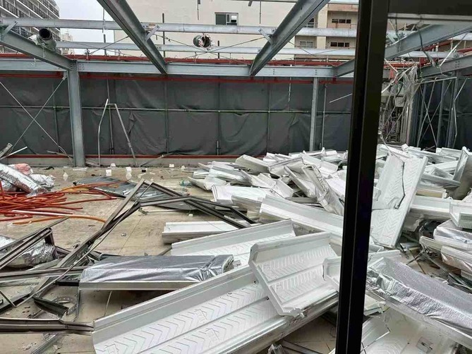 2026/07/27の解体状況：建物躯体撤去（外壁材）