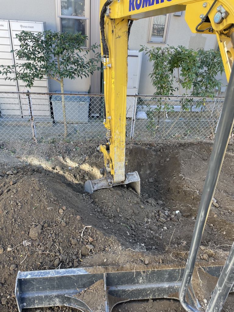 2025/02/28の解体状況：スケルトン掘削