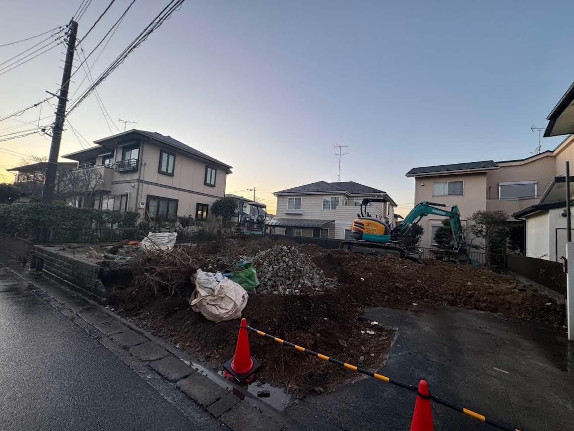 2025/02/18の解体状況：基礎撤去