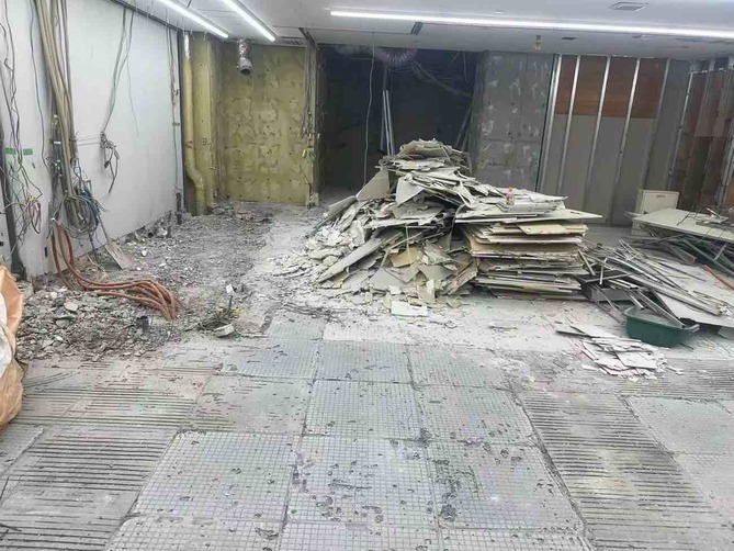 2026/02/17の解体状況：床斫り