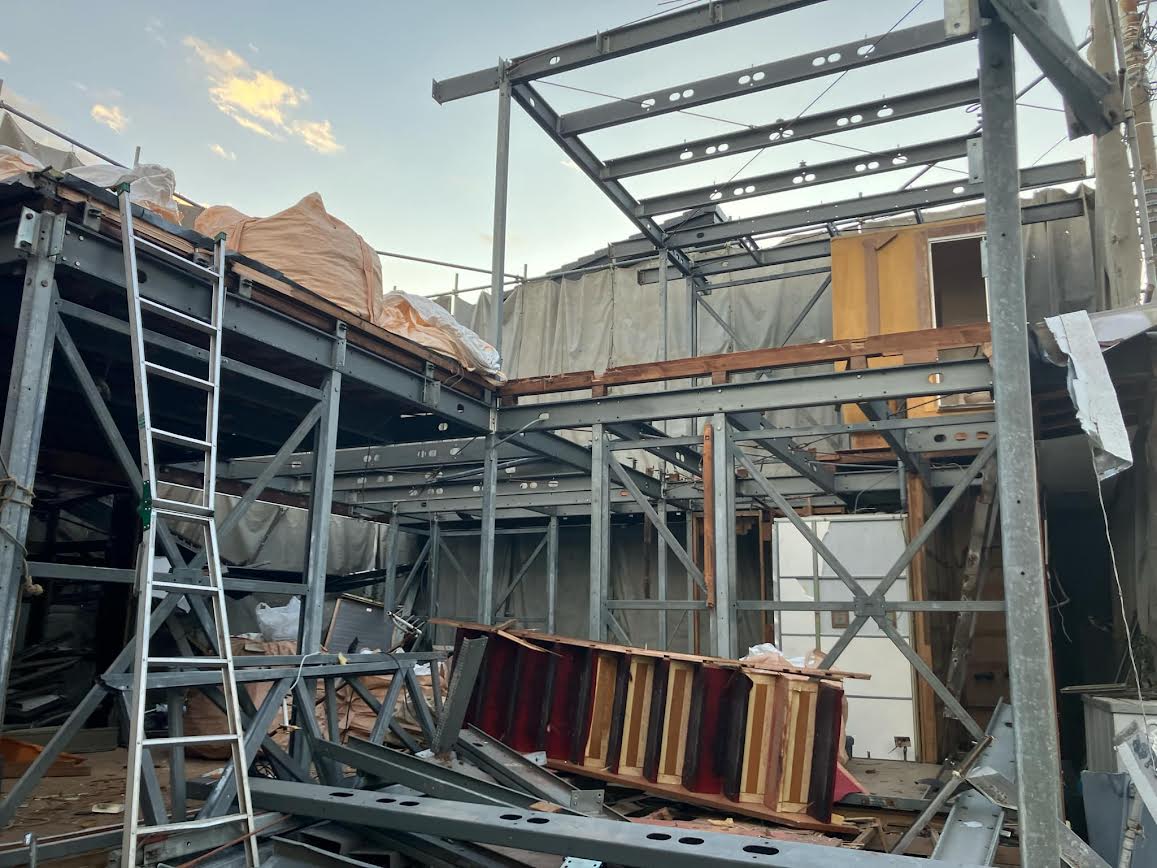 2025/02/15の解体状況：鉄骨造解体