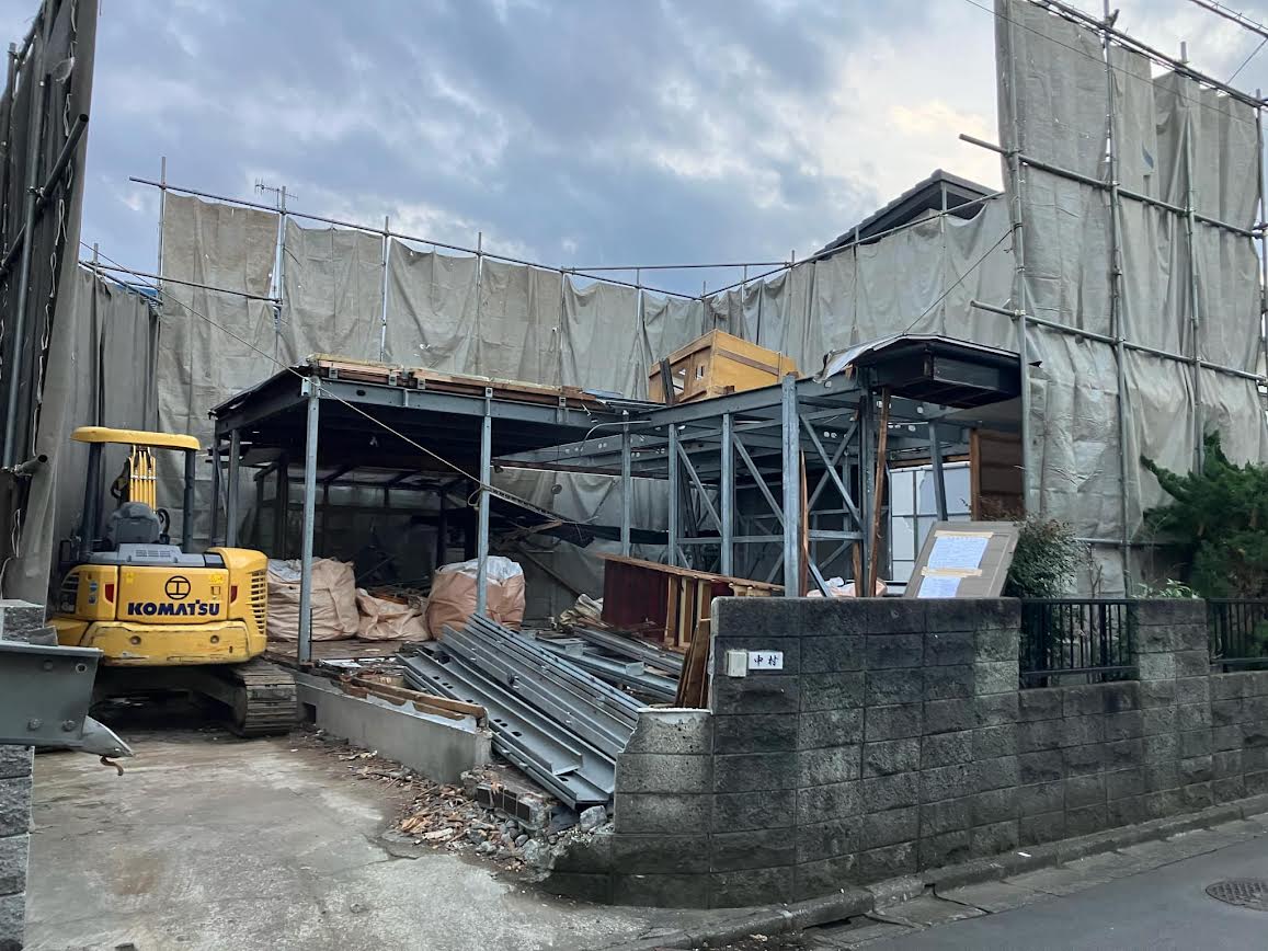 2025/02/15の解体状況：鉄骨造解体