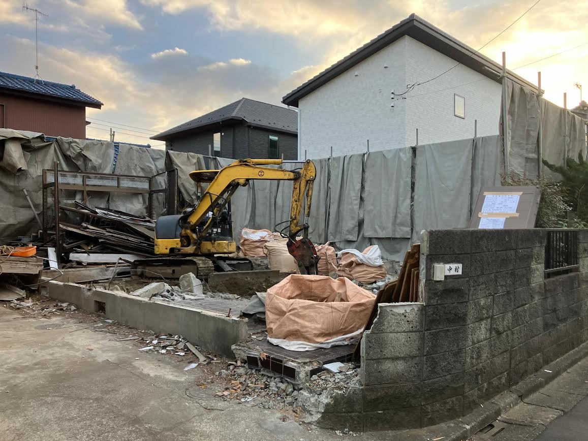 2025/02/15の解体状況：基礎解体