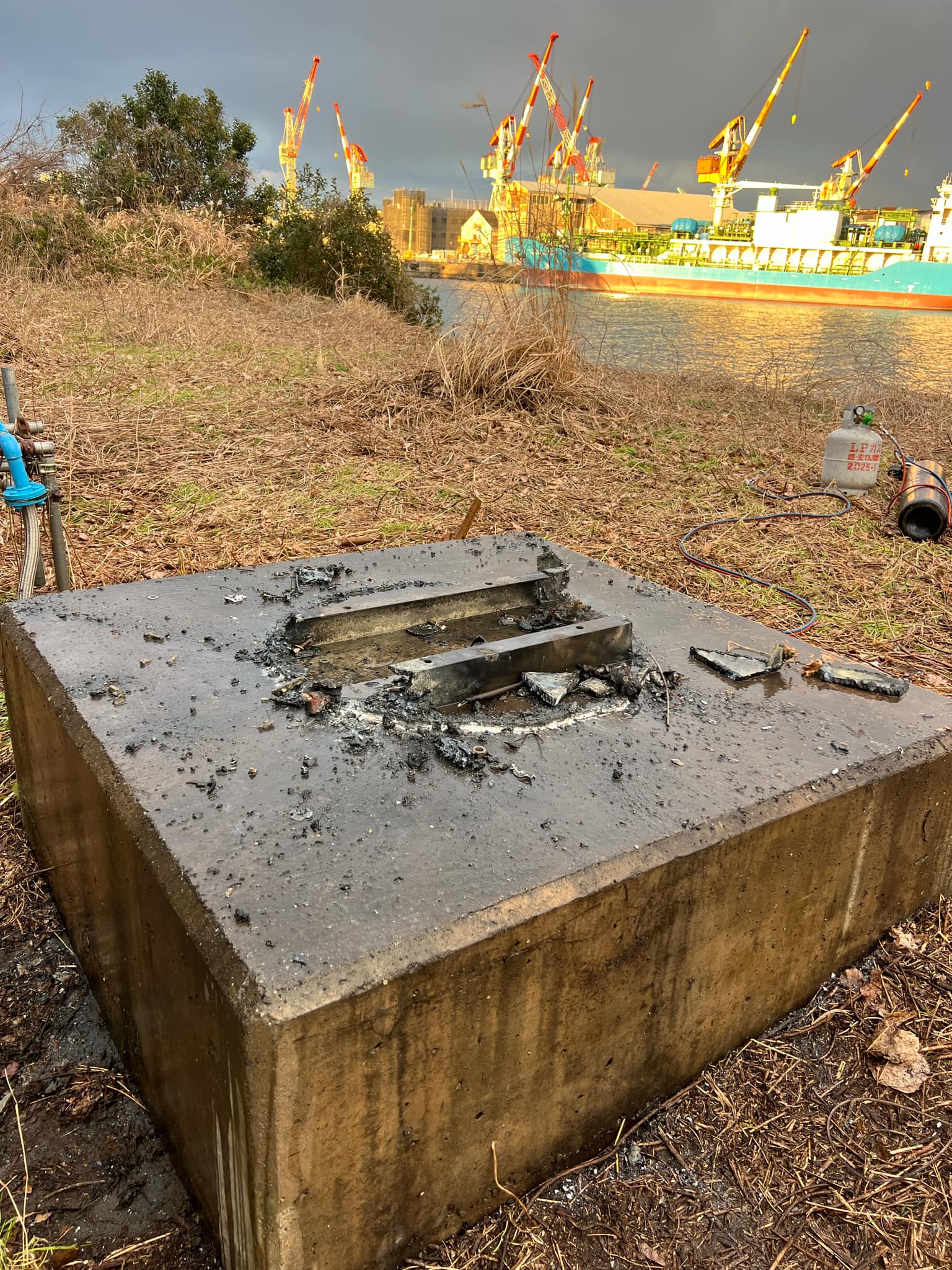 2025/02/07の解体状況：撤去完了