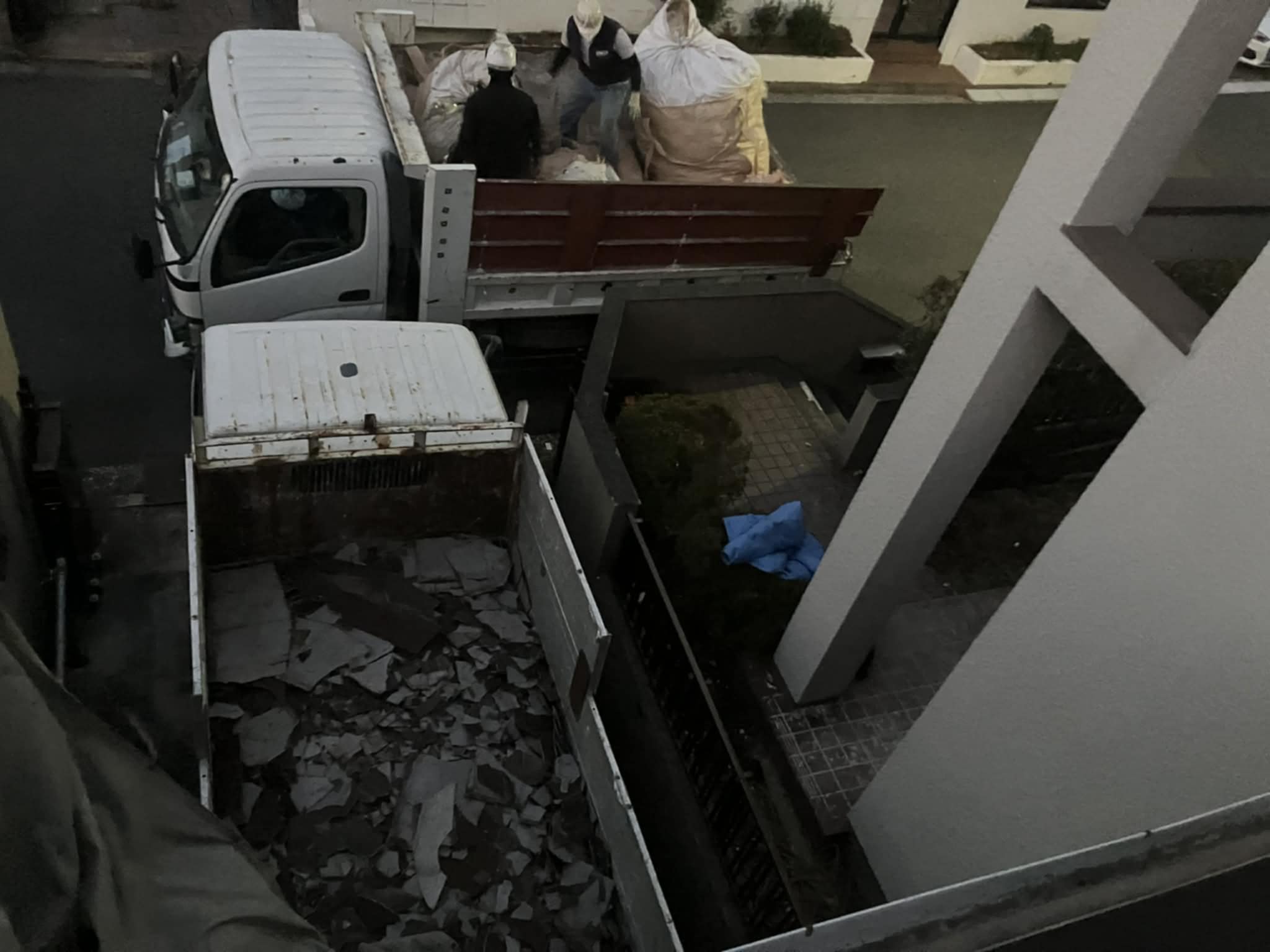 2026/01/15の解体状況：屋根落とし