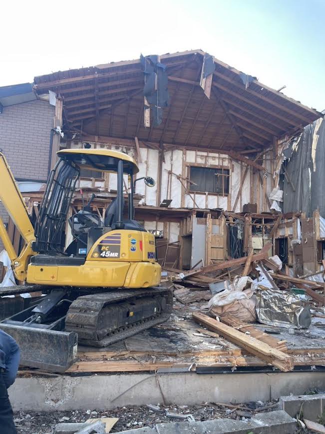 2025/07/15の解体状況：上屋重機解体