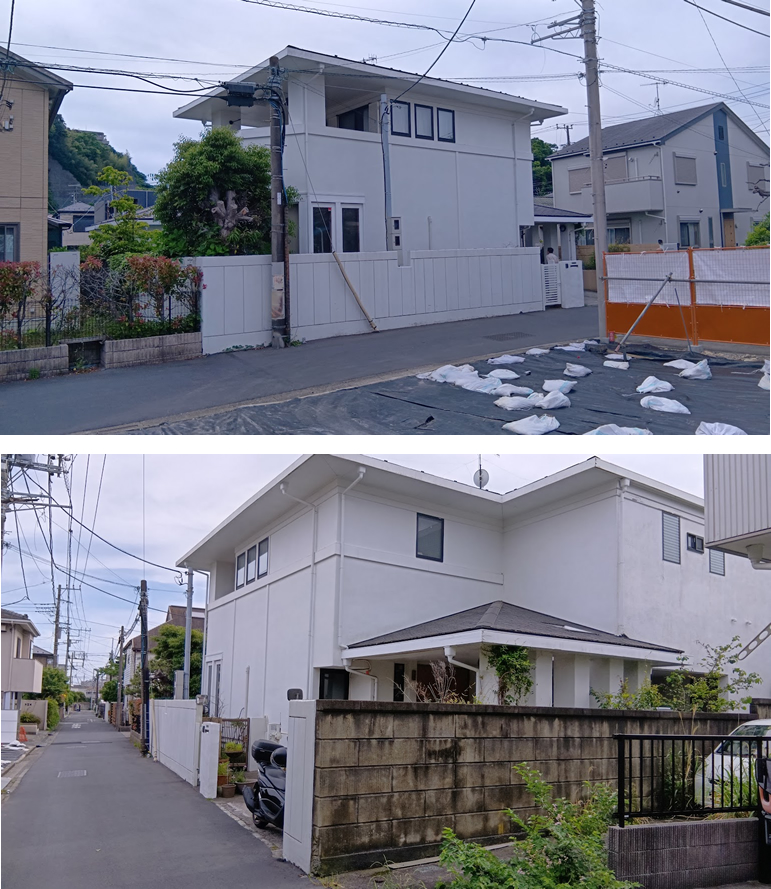 難易度：★★☆☆☆<br>住宅解体：木造スレート葺２階建（モルタル塗り、ヌノ基礎）／神奈川県逗子市