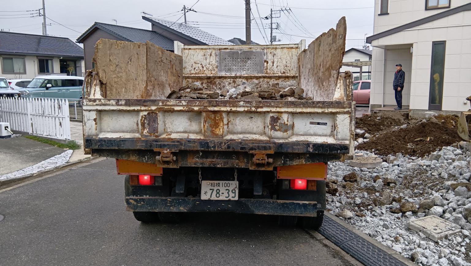 2025/03/15の解体状況：ガラ搬出