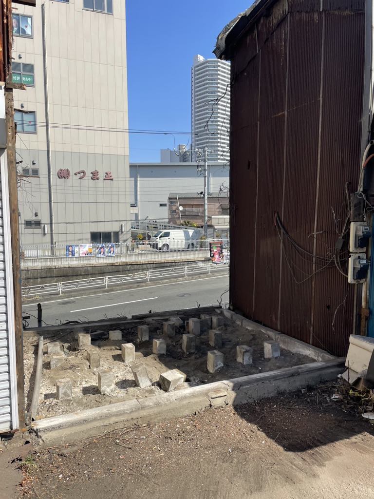 2025/03/03の解体状況：上屋解体完了