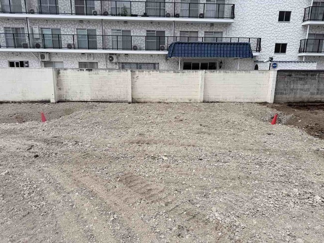2026/07/27の解体状況：砕石敷均し